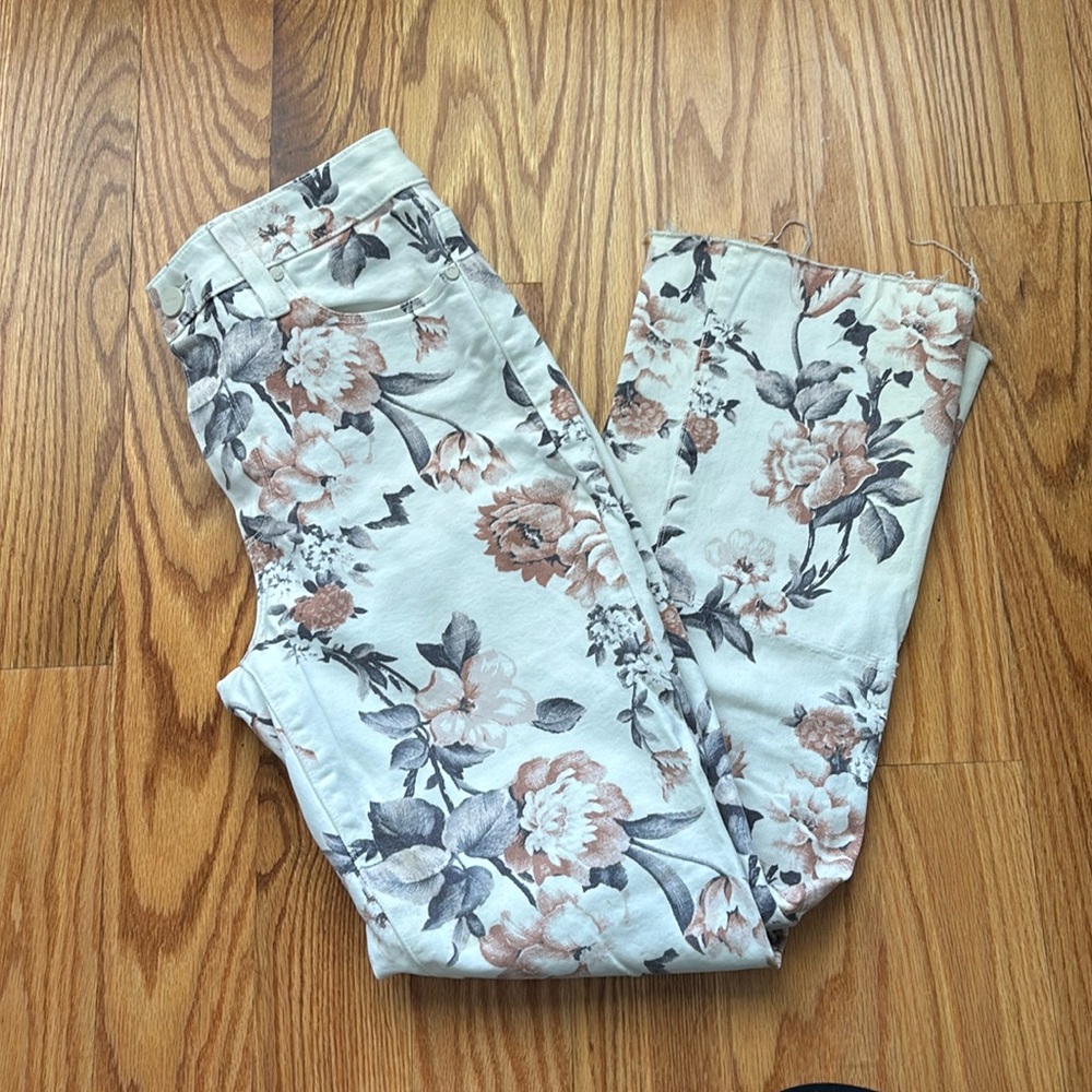 Paige cropped flair jean